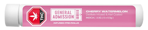 General Admission: Cherry Watermelon Distillate Infused Pre Rolls (5 x 0.5g)