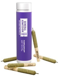 General Admission: Purple Stuff Hi-Fi  Diamond Blend Infused Pre Rolls (5 x 0.5g)