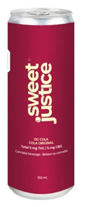 Sweet Justice: OG Cola 1:1 THC/CBG Beverage (355ml)