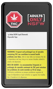 Adults Only: Naked NSFW Liquid Diamond Disposable & Rechargeable Pen (1g)