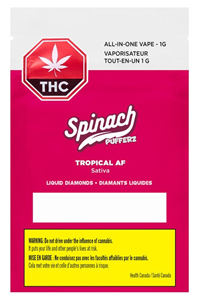 Spinach Pufferz: Tropical AF Liquid Diamond Disposable & Rechargeable Pen (1g)
