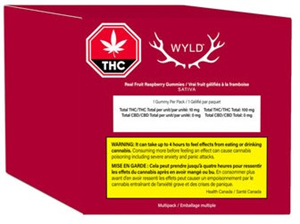 Wyld: Real Fruit Raspberry Multi Pack Gummies (10 pcs)