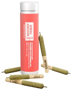General Admission: Frozen Watermelon Hi-Fi Diamond Blend Infused Pre Rolls (5 x 0.5g)
